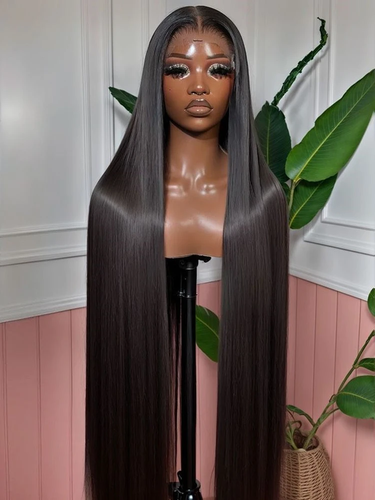 

360 Полный парик из натуральных волос на шнуровке для женщин 13x6 13x4 Bone Прямые человеческие волосы Hd Кружевной фронтальный парик Прозрачный парик 5x5 Closuer