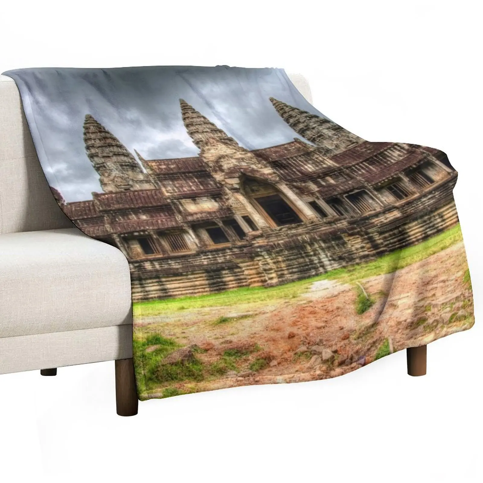 

Angkor Wat Khmer Temple Cambodia Throw Blanket Cute halloween Sofa Throw Beautifuls Blankets