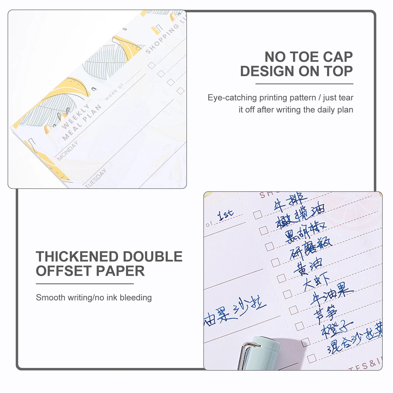 

Schedule Notepad Magnet Clear Write Surface for Daily Planning Perfect Refrigerator Note Magnet for Home Office Kitchen