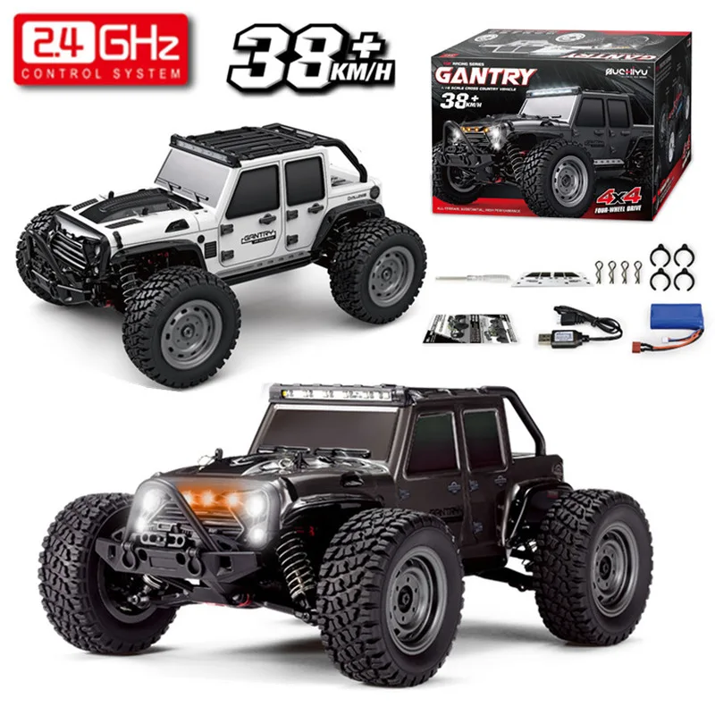 New 16103 Rc Cars 2.4g 38 Km/H High Speed Racing With Led 4wd Drift Remote Control Off-Road 4x4 Truck Toys For Adults And Kids