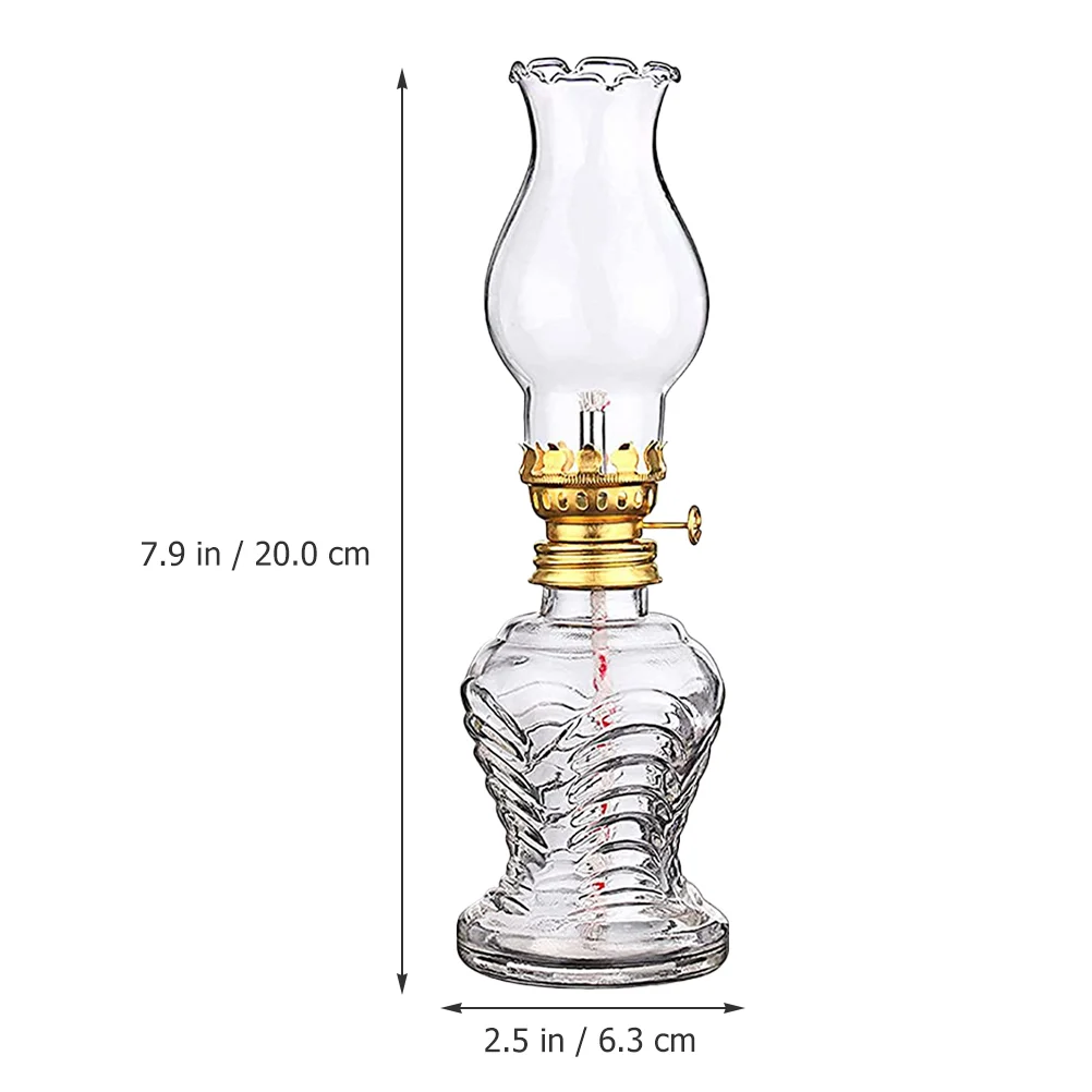 Glass Kerosene Lamp Glass Oil Lamp Vintage Oil Lamp Home Kerosene Lamp Home Glass Oil Lanterns Retro Decorative New