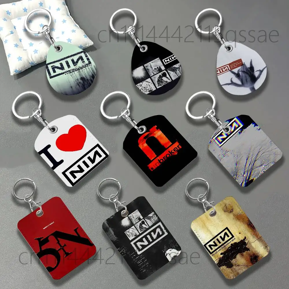 N-Nine Inch Nails The Fragile Magnetic keychain case For Apple Airtags, also suitable for Pandora Tag dog tracker/locator device
