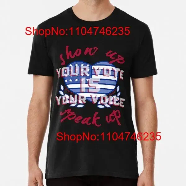 Seu voto é voz premium falar para cima a américa feita nos eua t camisa s 5xl vintage lavado versátil streetwear gráfico confortável