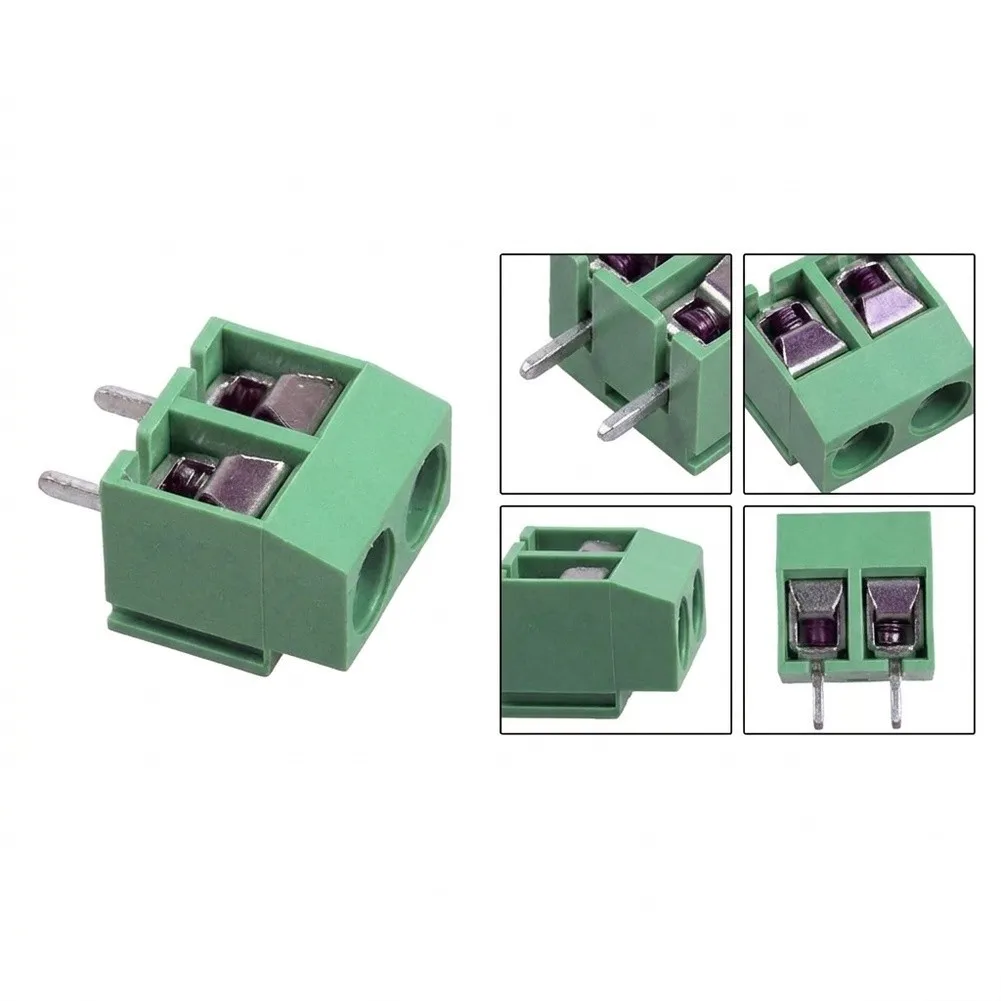 2P Terminal Block PCB Mount Connector Concave And Convex Grooves Firm Operation Free Splicing Automatic Control System