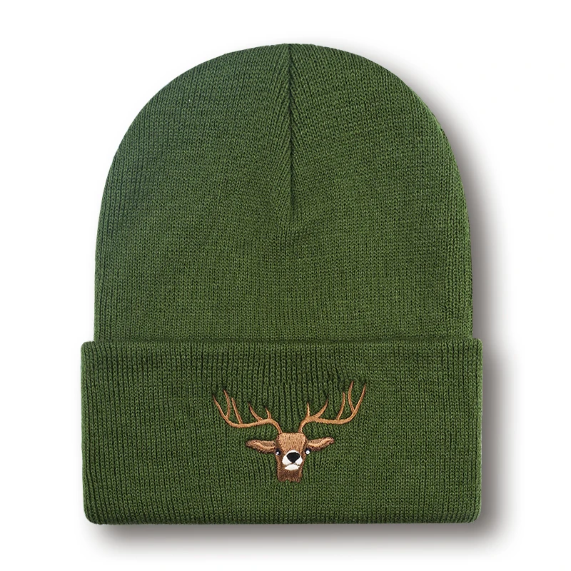 Deer Head Elk Embroidered Adul - Hunting Outdoor Christmas Decorations review and price