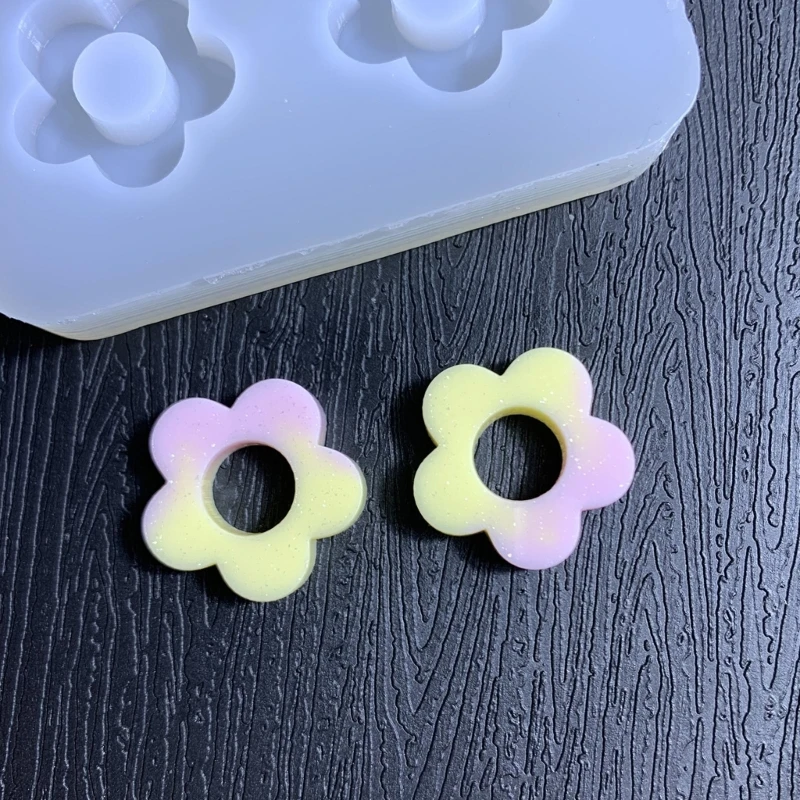 Moule creux en silicone pour mini fleurs, remplissages de shaker Xy, moules de remplissage en résine pour élection, moules en résine de sable mouvant