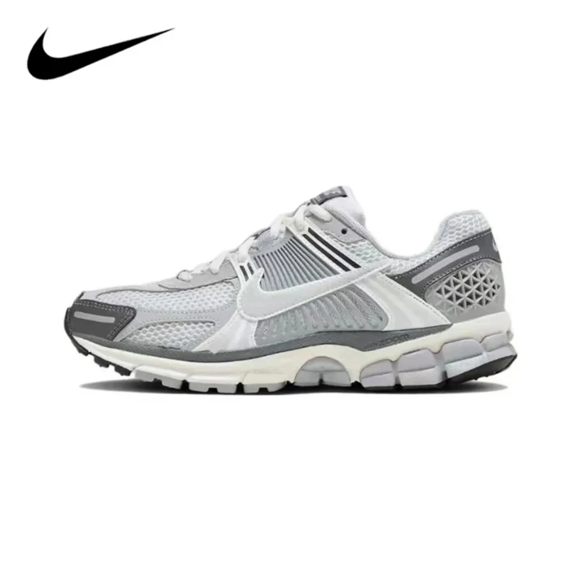 Original Nike Vomero 5 White/Grey/Light For Men and Women Classic Casual Walking Air Retro Running Sneakers Shoes FD9919-001