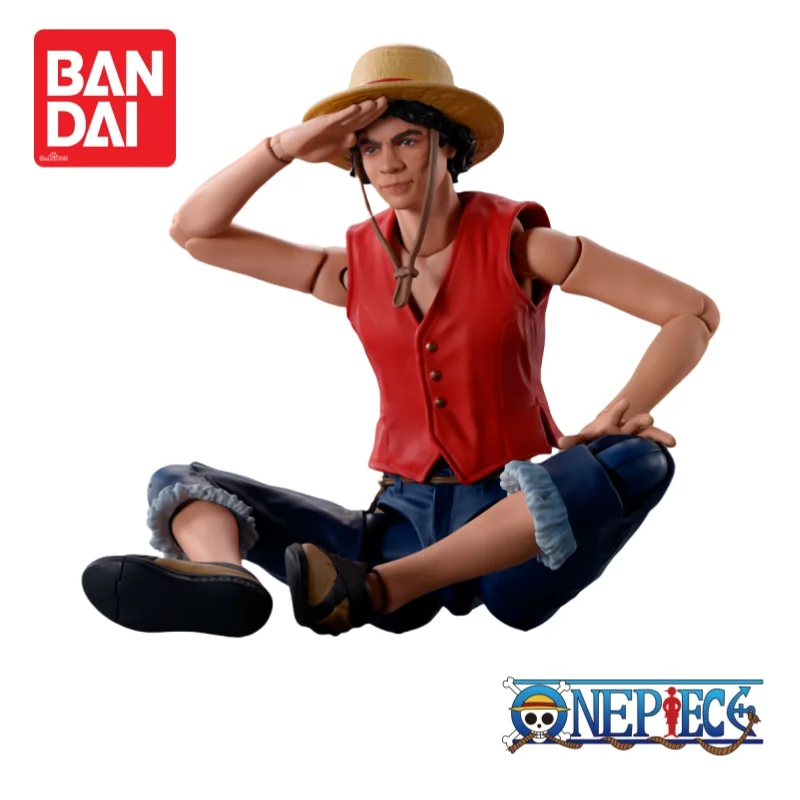 Bandai One Piece Monkey D. Luffy 100% Original y genuino en Stock modelo de mercancía de Anime regalos de vacaciones adornos estatuilla