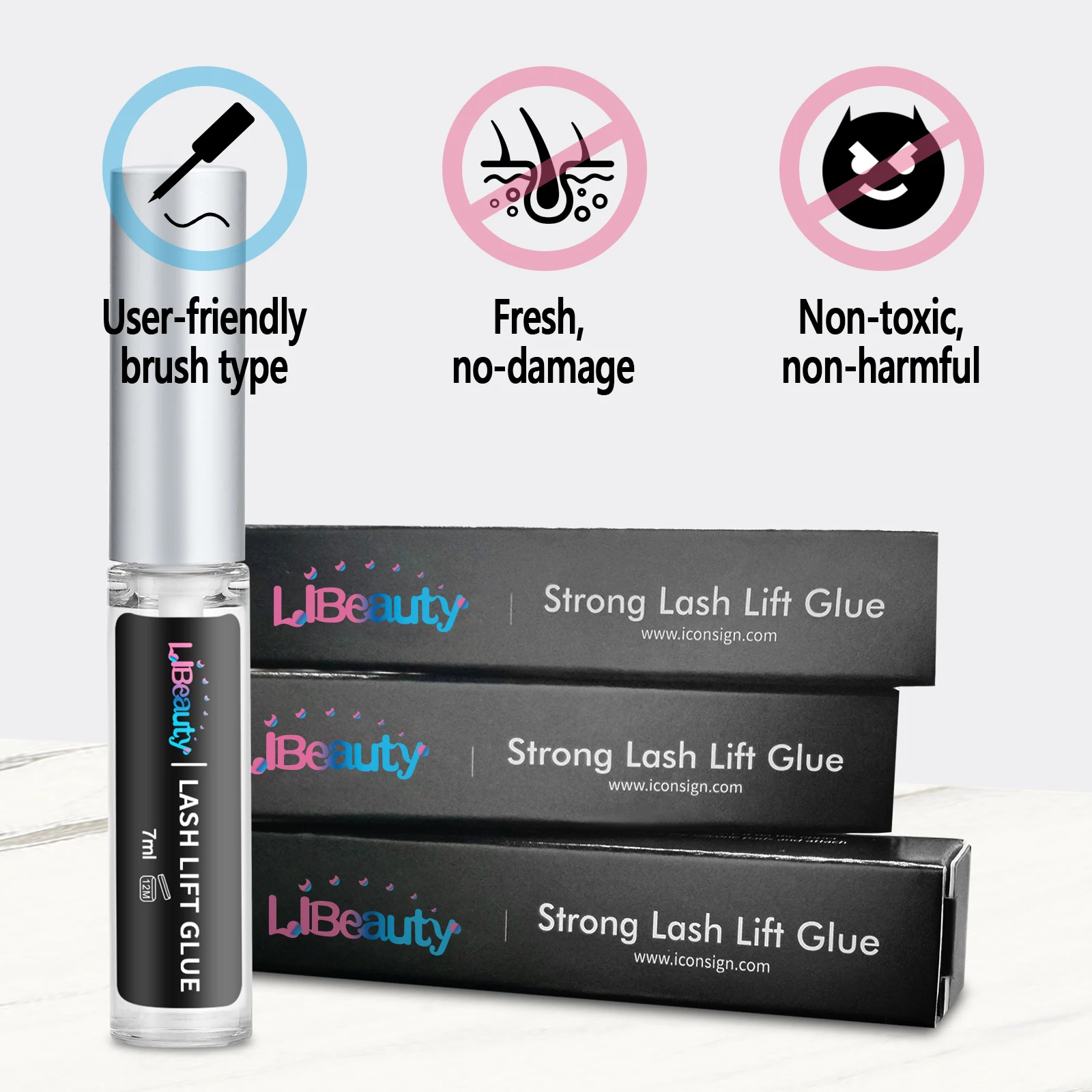 Libeauty 7ml Super Strong Lash Lift Glue Lash Lifting Adhesive Clear Eyelash Lifting Adhesive EyelashLift Glue Makeup Tools