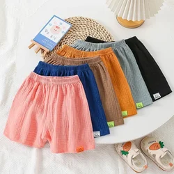 Cotton Muslin Shorts for Children Infant Korea Style Summer Beach Short Pants Bottom for Baby Clothes Girls Boy 4 6 8 10 12 Yrs