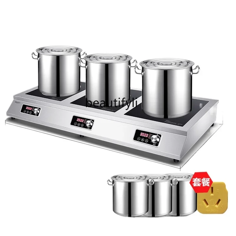 Commercial induction cooker multi-head double stove desktop double-head induction cooker electric stove household double stove