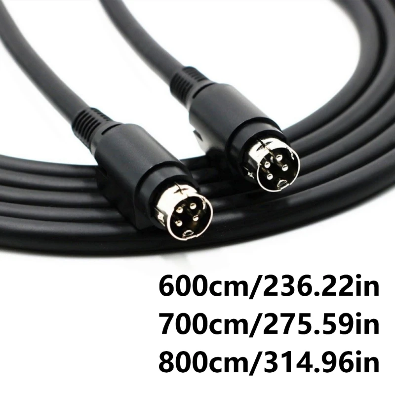 

4-контактный DIN-кабель с разъемами типа «папа» для R1700BTR1600TIII, 4-контактный акустический кабель, провод для передачи звука без потерь, широко используемый провод для замены.