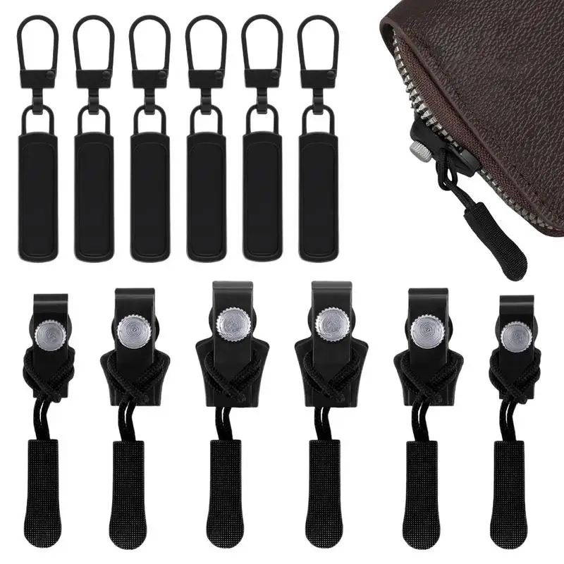 Zipper Repair Kit Set Of 12 Quick Release Zipper Instant Tool For Repair Zipper Pull Replacement With 3 Different Sizes For