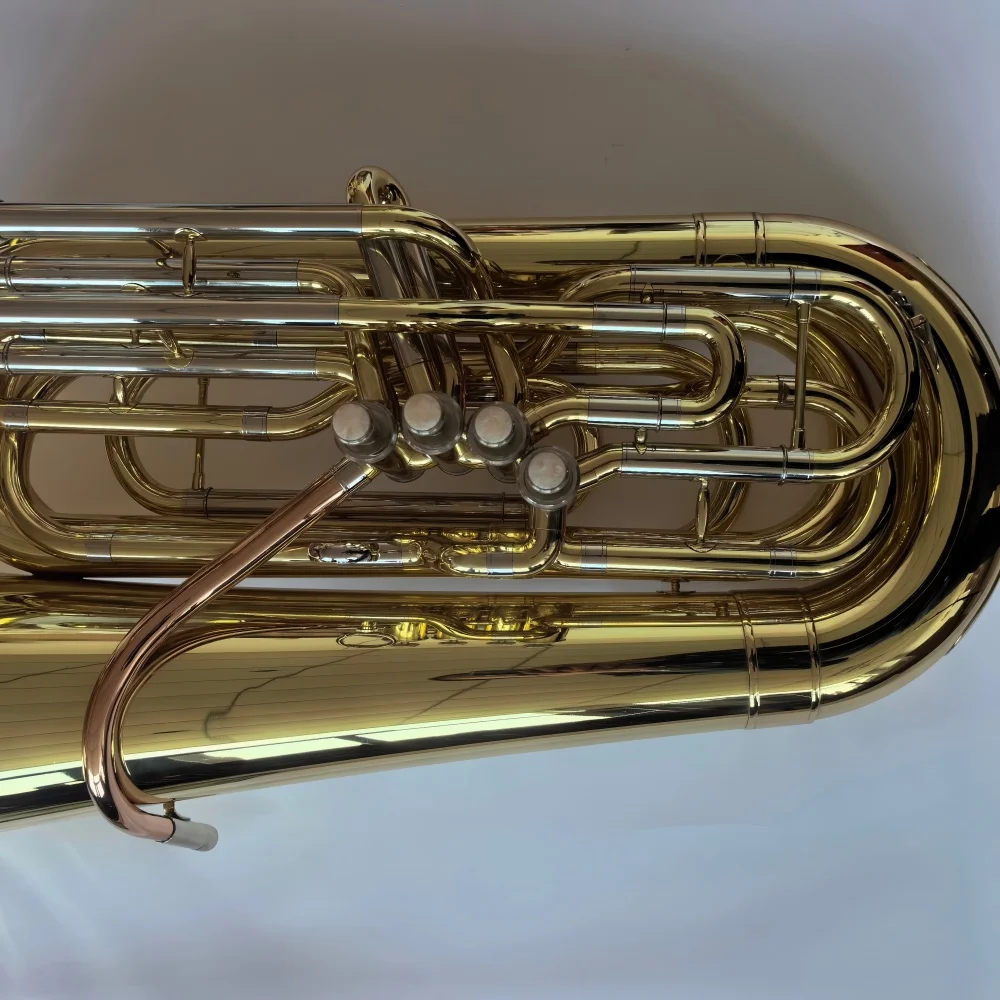 CRBB-110 Is an Ideal Soloist's Instrument 4 Piston Valve Bb Tuba