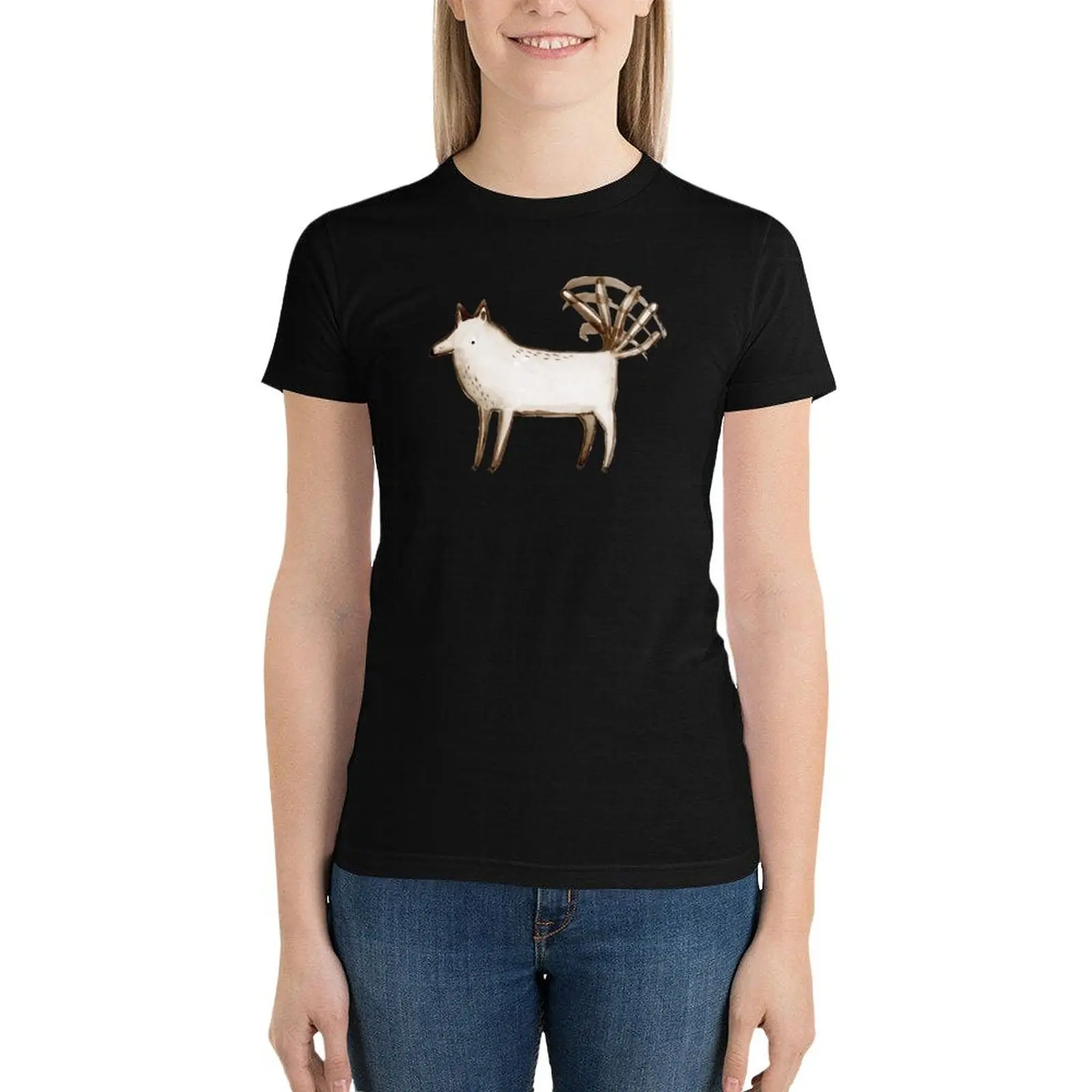 I'm So Happy - Dog T-Shirt graphics hippie clothes aesthetic clothes female t-shirts for Women loose fit