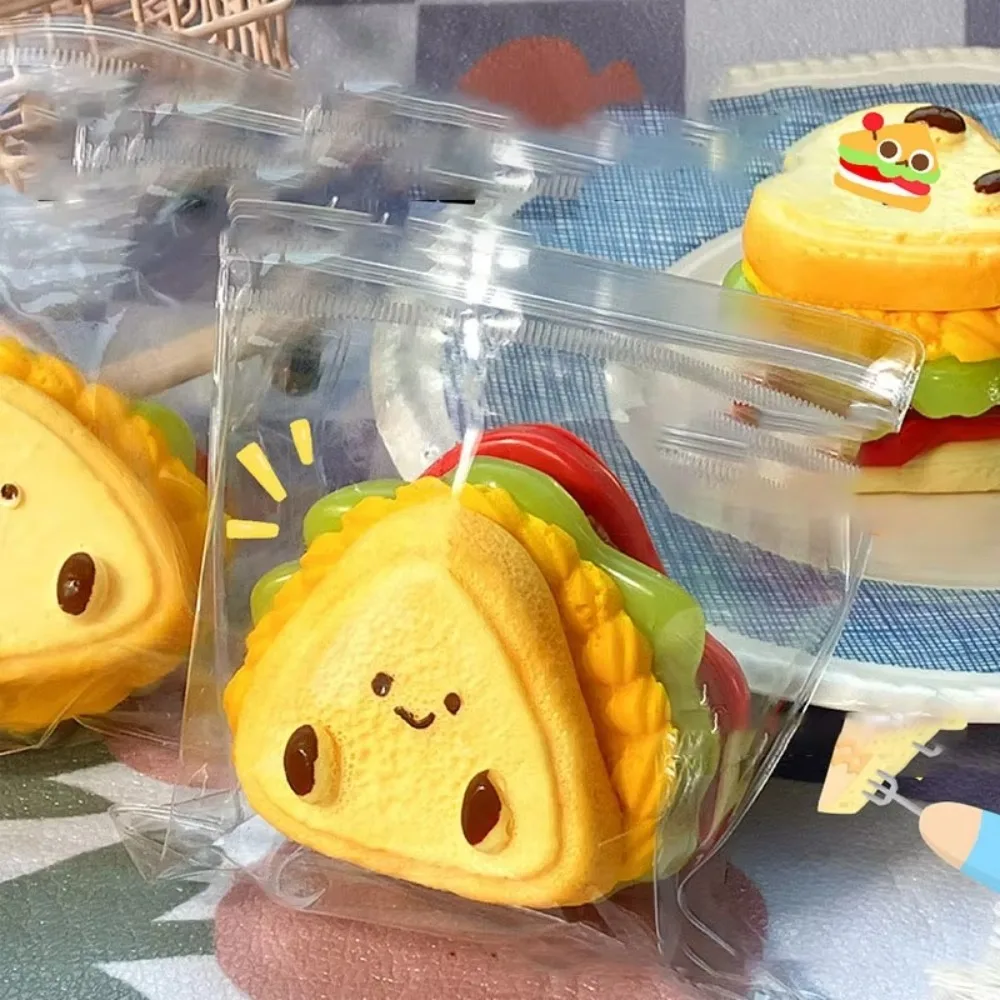 

Милый мягкий сэндвич Taba Squishy, очень толстые игрушки для снятия стресса, липкий сэндвич, сжимаемая игрушка для подростков и взрослых