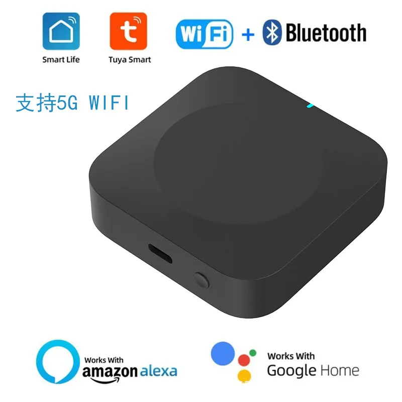 Tuya Smart Multi-Mode Gateway Dual Band WiFi Wireless Remote Control Smart Home Hub Zigbee Bluetooth Mesh Smart Gateway Automati