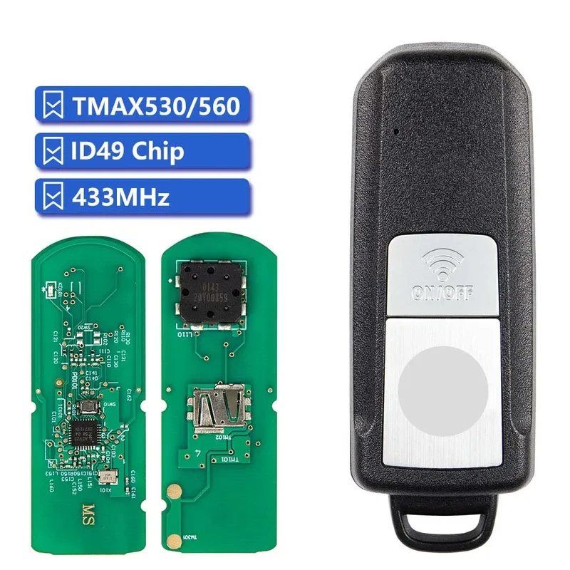 Remote Control Key for yamaha tmax530, tmax560, t-max 530/560 2016-2021, 315mhz, 433mhz, id49