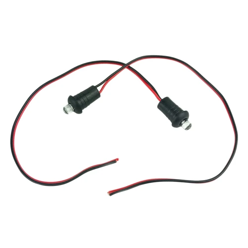 Alarma falsa para salpicadero de coche, luz LED intermitente azul de 12V, accesorios para motocicleta, 2 uds.