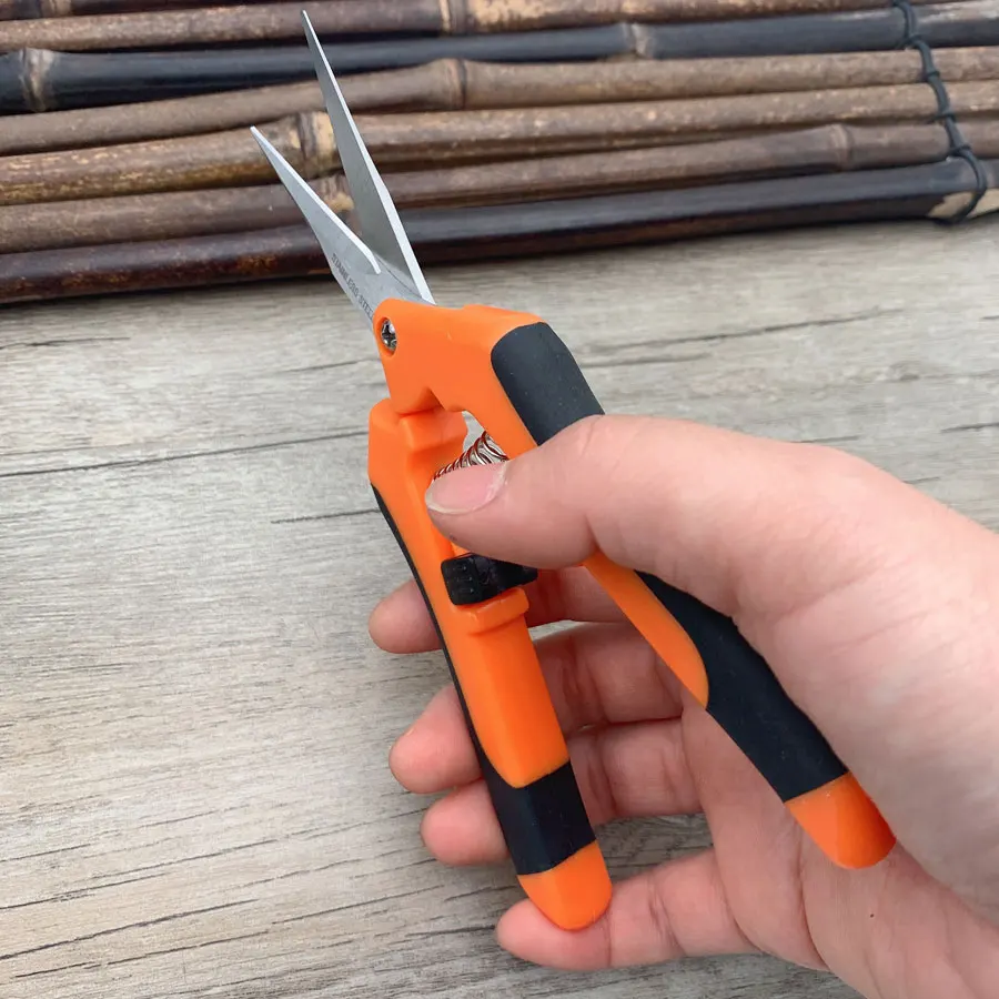 Stainless Steel Multi  Pruning Shears Fishing Line Fruit Flower Branch Straight Elbow Garden Gardening Scissors Pliers