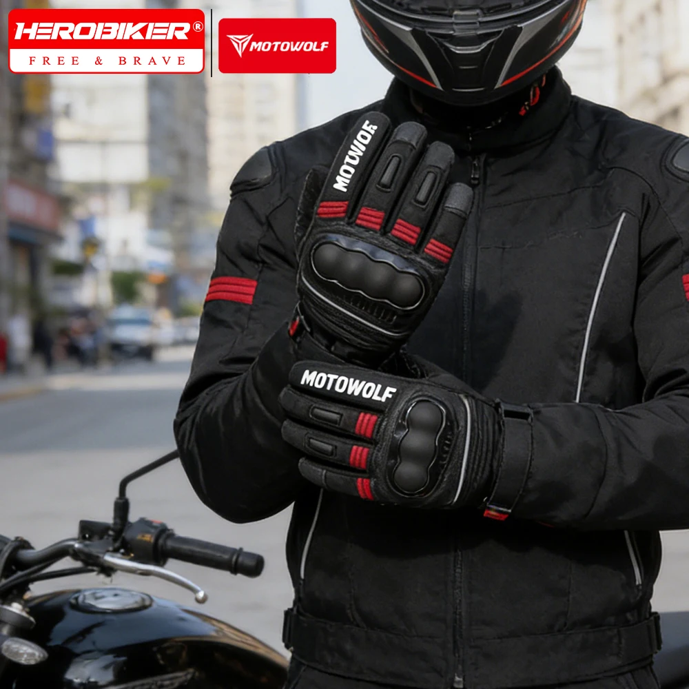 

Motorcycle Gloves for Men Women Waterproof Warm Cold Weather Riding Gloves Touchscreen for ATV UTV Road Racing Moto Equipmen