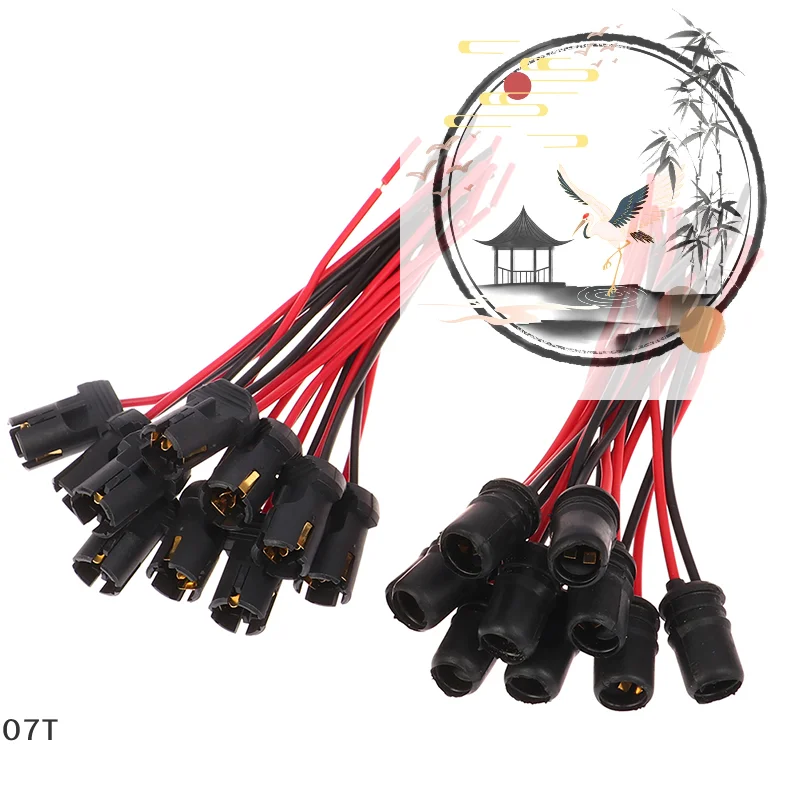 10 قطعة DC12V T10 W5W 194 168 المقبس ماركر حامل مصباح موصل سلك لمبة تسخير استبدال قطع غيار السيارات #1