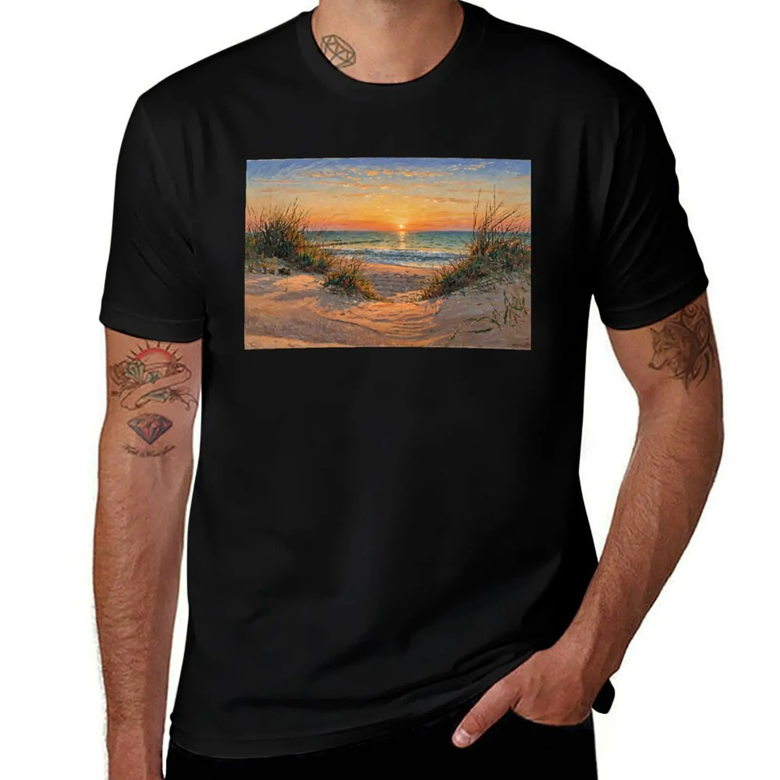 

Sunset on the Baltic Sea T-Shirt shirts graphic tee graphic t shirt vintage funny shirt cotton mens t shirts pack