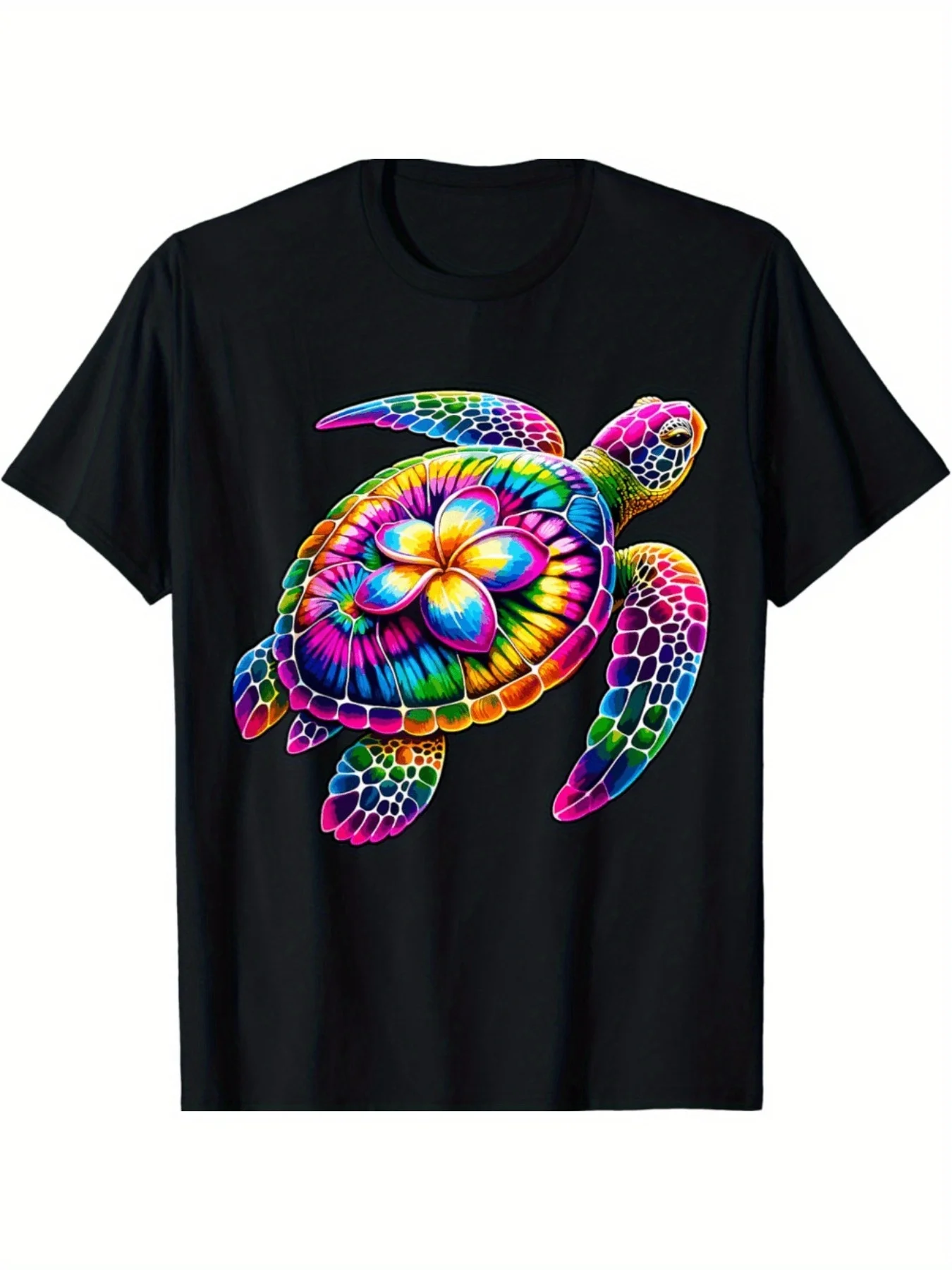 

Гавайская морская черепаха Tie-Dye Hawaii Vacation Beach Летняя футболка Ультрамягкая, дышащая, впитывающая влагу