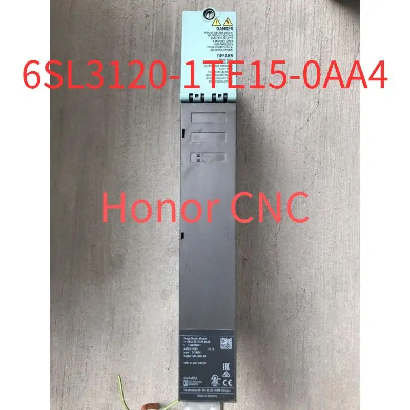 6SL3120-1TE15-0AA4 Used Tested OK In Good Condition SINAMICS S120 Single Motor Module input: 600 V DC output: 400 V 3 AC, 5 A