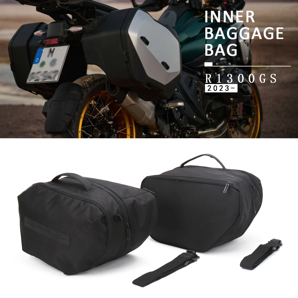 New Touring Pannier Inner Bag For BMW R1300GS R1300 GS R 1300 GS Motorcycle Black Expandable Luggage Bags r1300gs 2023 2024