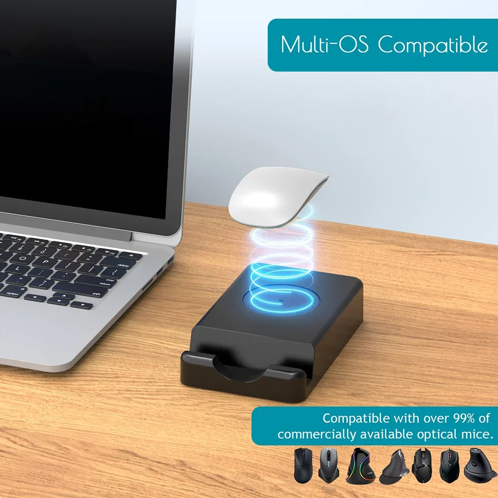 Virtual Mouse Mover 20dB Noiseless No Software Anti-sleep Automatic Movement To Prevent Computer Lock Screen For Working Rest