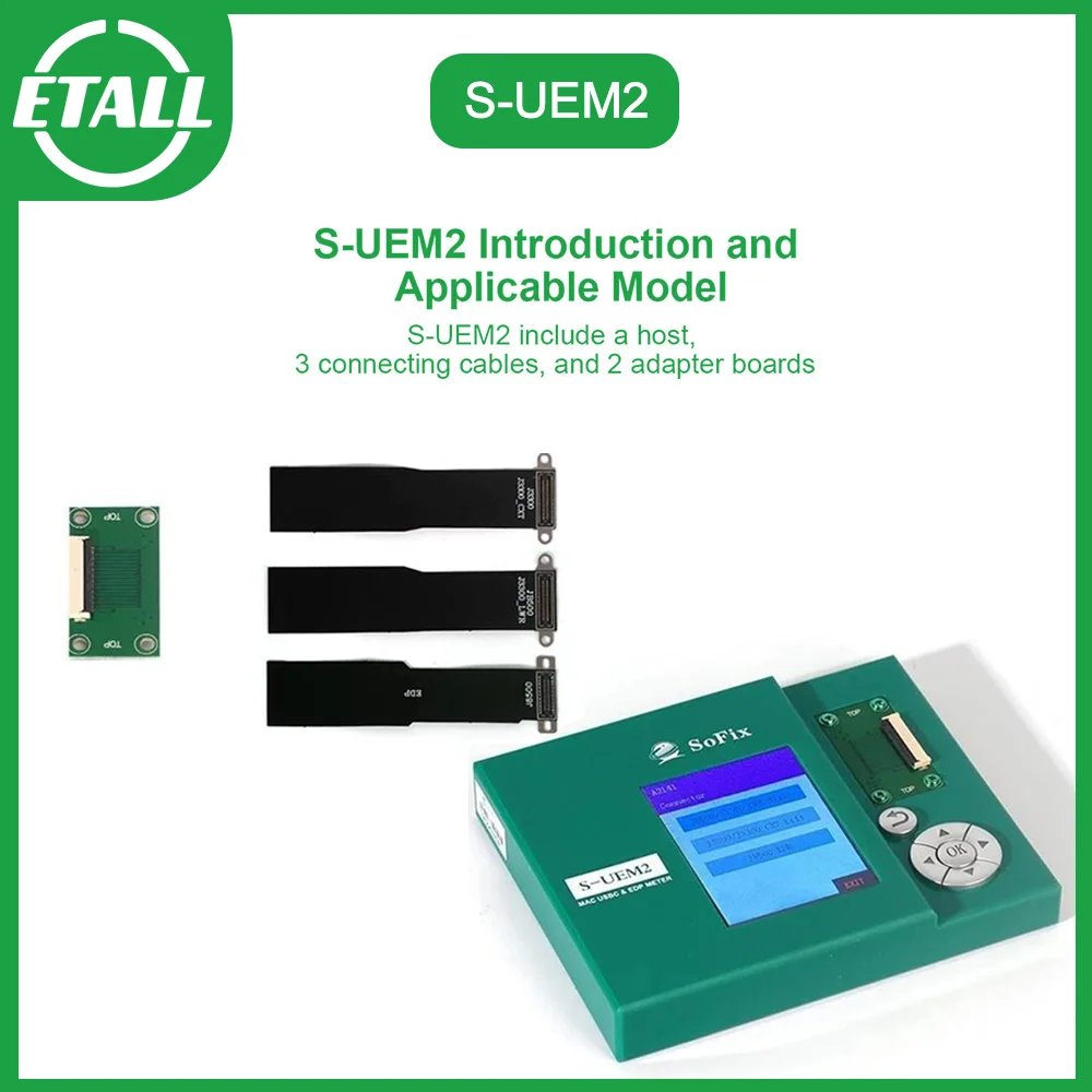 

S-UEM2 Tester USBC Tester For MacBook Mac Logic Board EDP Meter Connector Screen Test Box Suitable Repair Tool