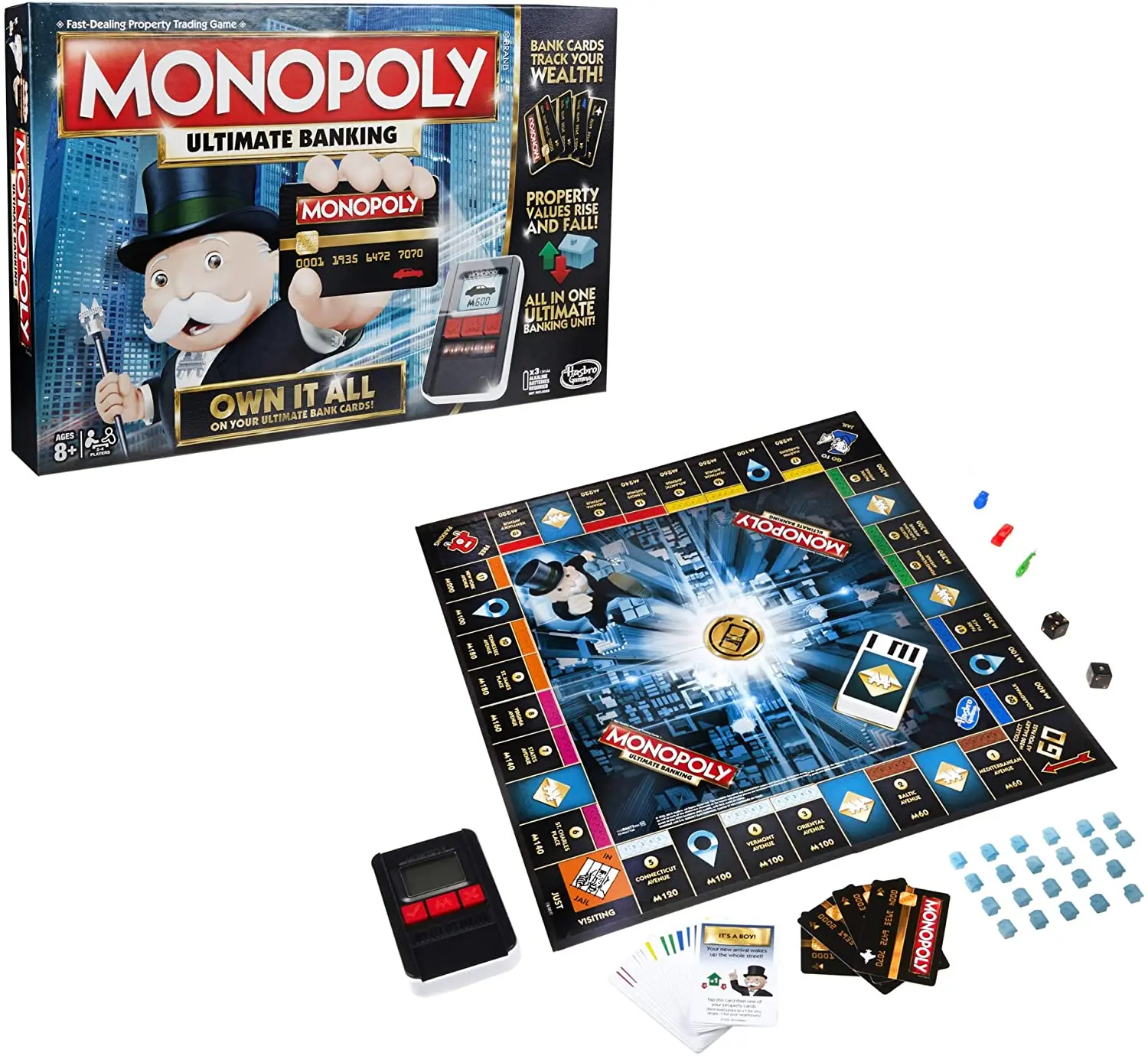 Original Monopoly Board Games Electronic Banking Wealth Investment Multiplayer Party Interactive Toys for Kids Property Trading