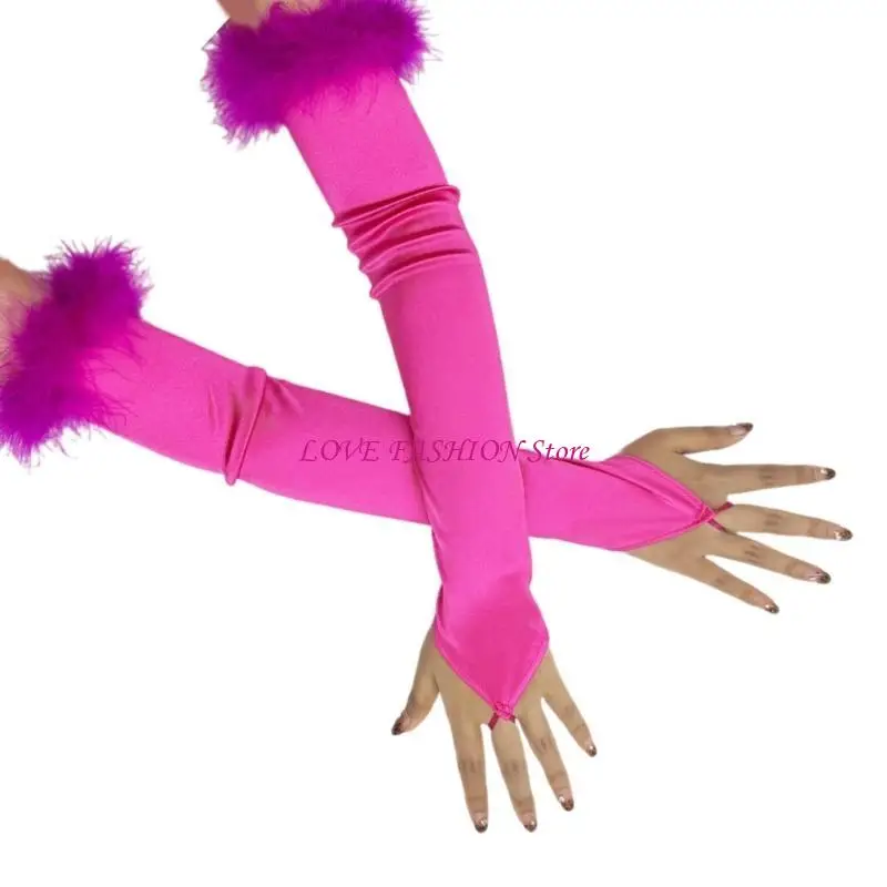 Tay áo sành điệu găng tay chiều dài khuỷu tay cho phụ nữ 1920s trang phục cosplay đạo cụ y166