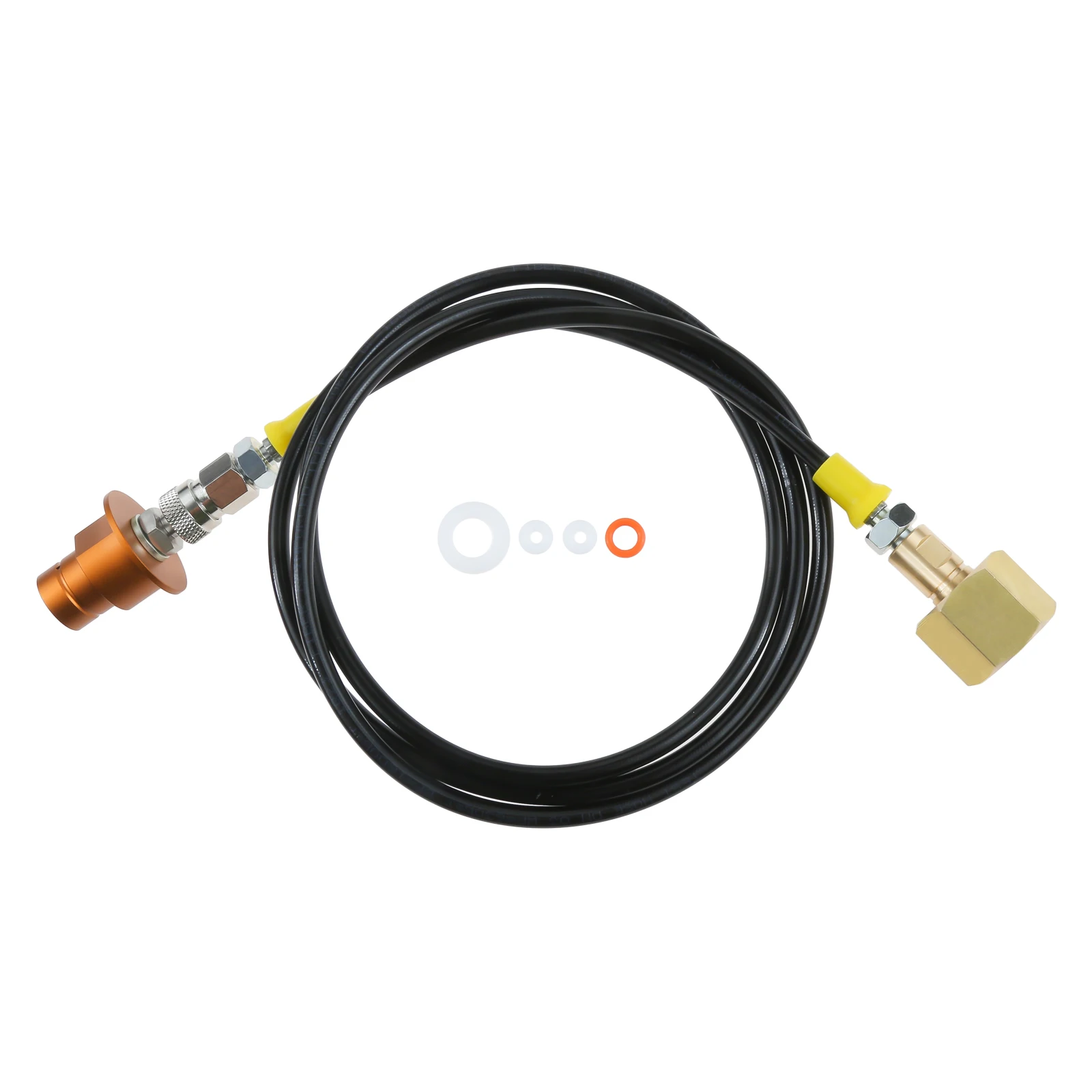 

CO2 Adapter Quick Connector Hose 60"/150cm Kit 4500psi Standard CGA320 US Valve for Soda DUO Machine Terra Series Refilling Part