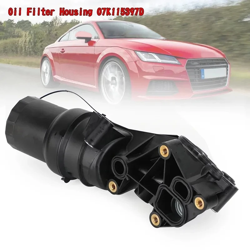 07K115397D 07K115397A Oil Filter Adapter Housing Accessories For  TT Quattro RS For VW New Beetle Jetta III Golf MK V 2.5