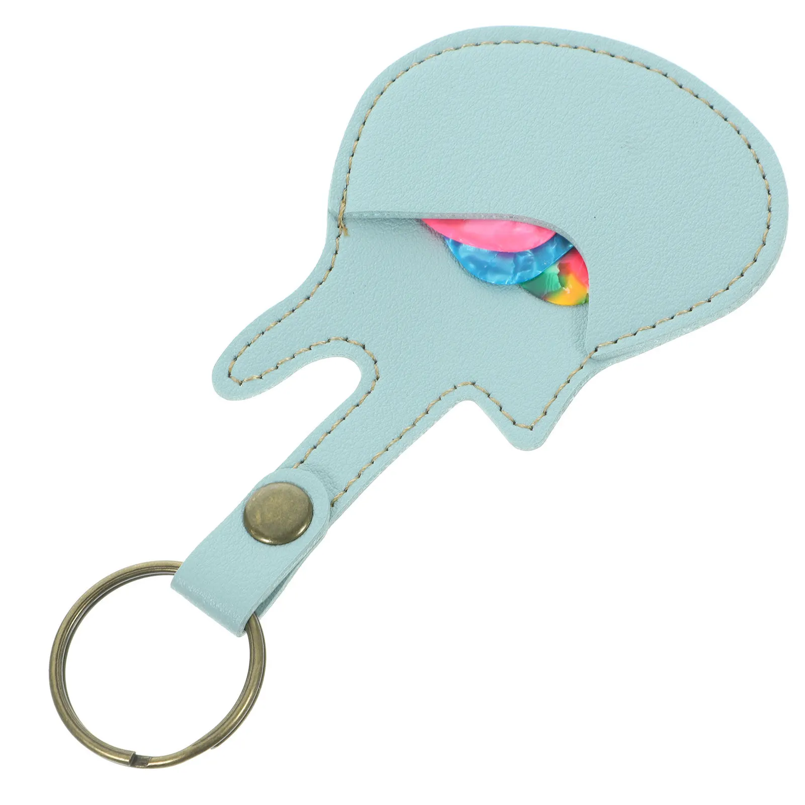 

1Set Portable Guitar Pick Storage Bag PU Material Compact Lightweight Case for Acoustic Electric Bass Guitar Picks Holder