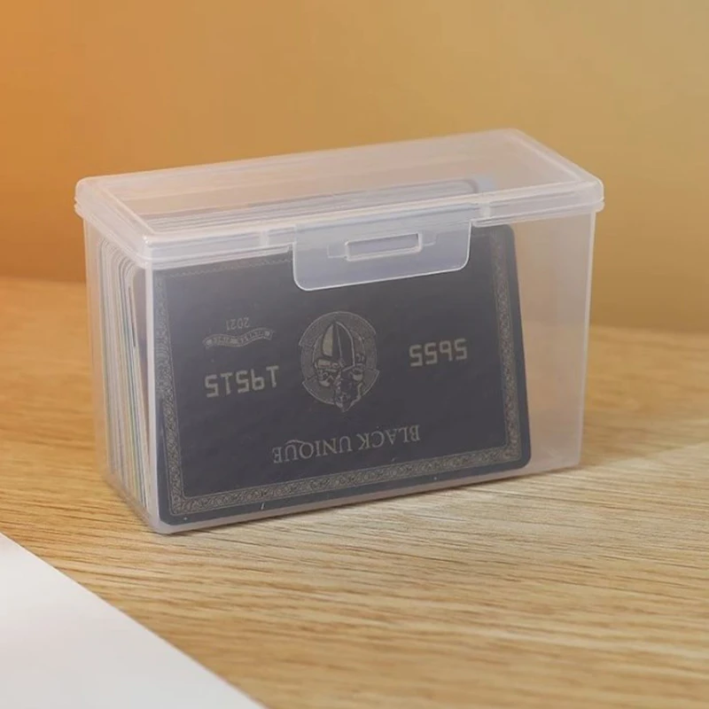 Storage Box Desktop Office Test Paper Storage Certificate Storage Box Transparent Data Sorting File Box Office Supply Accessory