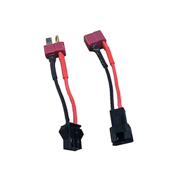 JST SM 3Pin Connector Female to Male Deans T Plug Adapter Cable 20AWG 50mm For RC Lipo Battery
