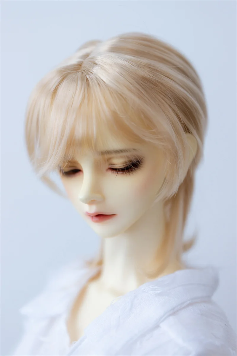 BJD doll wig for 1/3 1/4 1/6 8-9in 7-8 6-7 MSD Uncle size new doll  soft silk imitation mohair medium long wig Wolf tail wig men