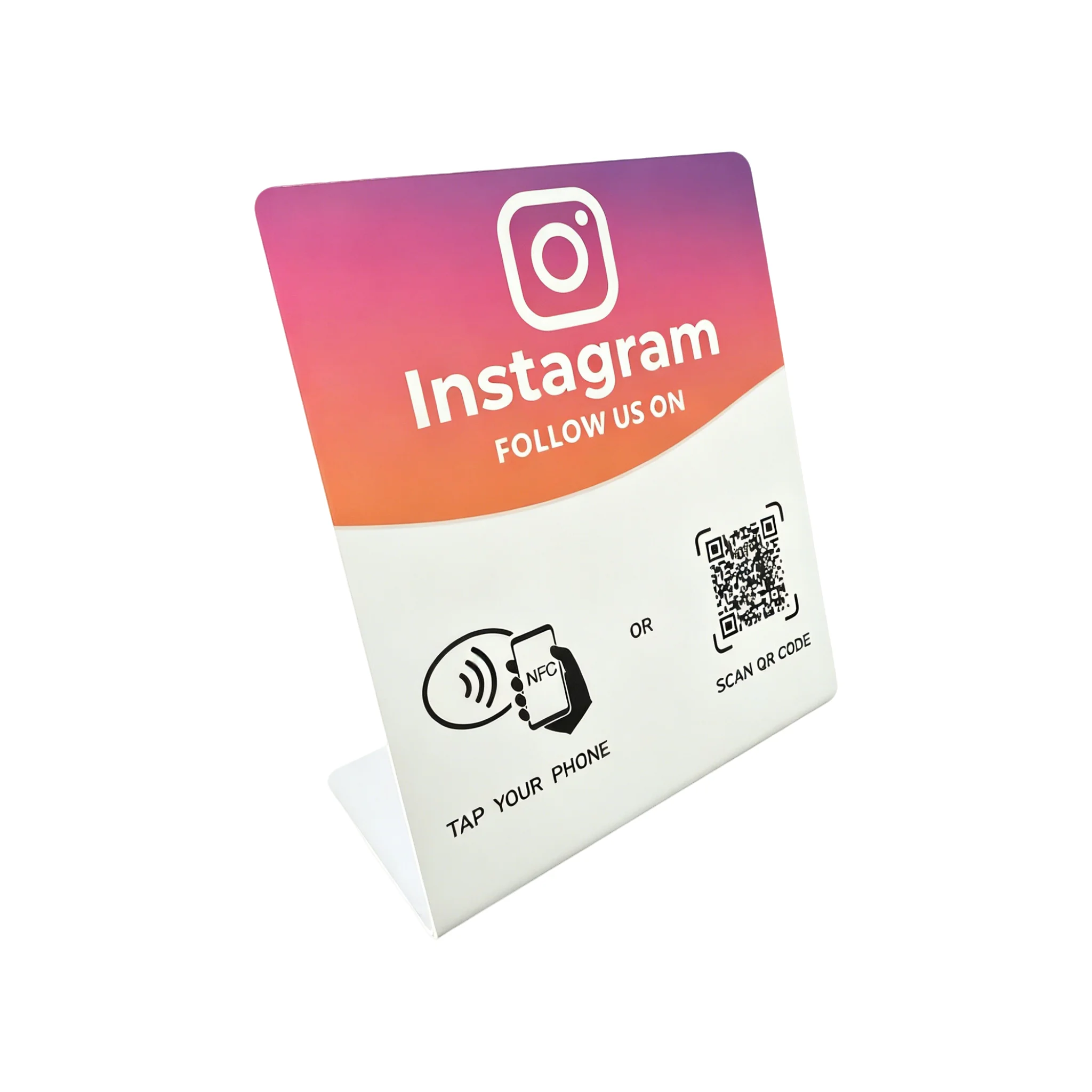 N-Tag Crad für Google Review NFC-Stationstisch NFC 13,56 MHz programmierbare Bewertungen Display Biegekarte stehende Markenhalterung