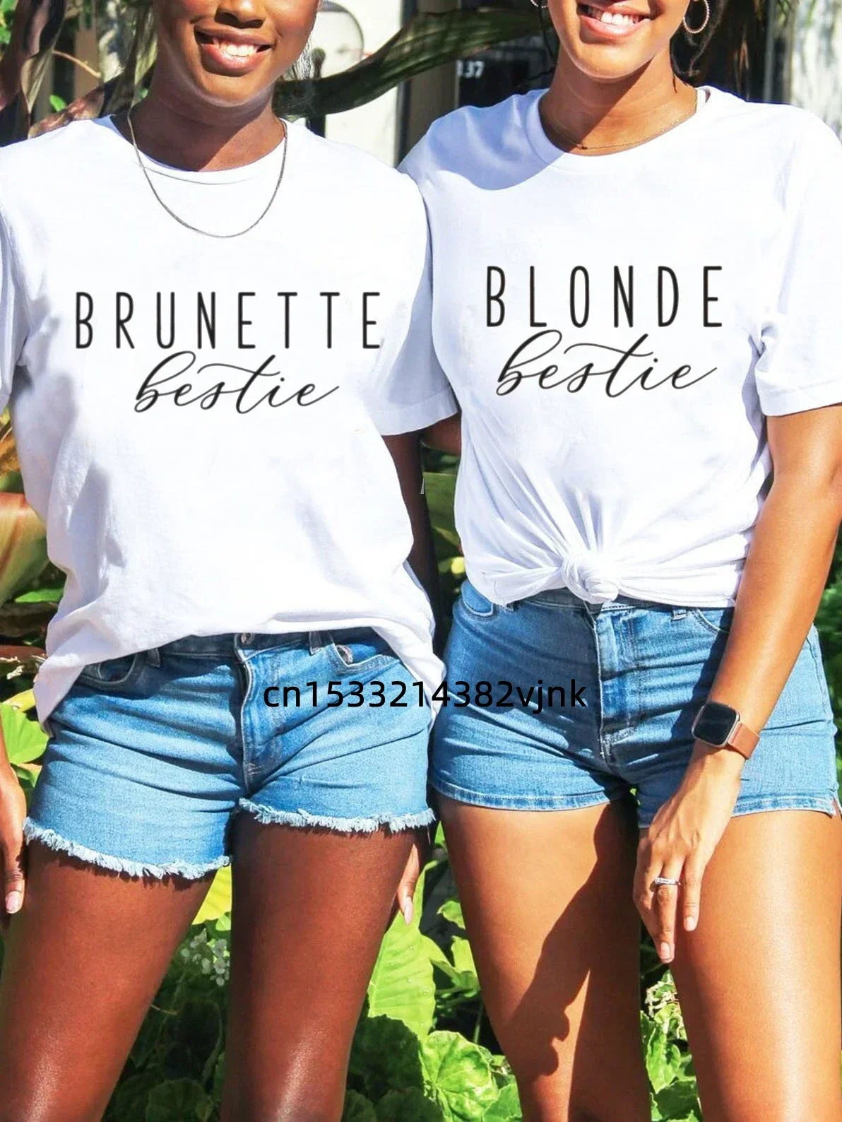 2024 Brunette Blonde Matching Shirts  Long Distance Going Away College gift any STATE or COUNTRY Tank Top Sizes Texas Florida