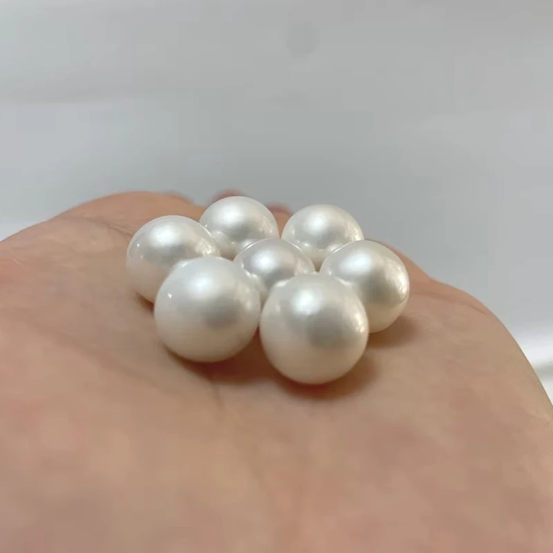 

Genuine Natural 11-12mm White Loose Pearls Undrilled Making Rings Earring Pendant, Luxurious Wedding Gift & Everyday Earrings