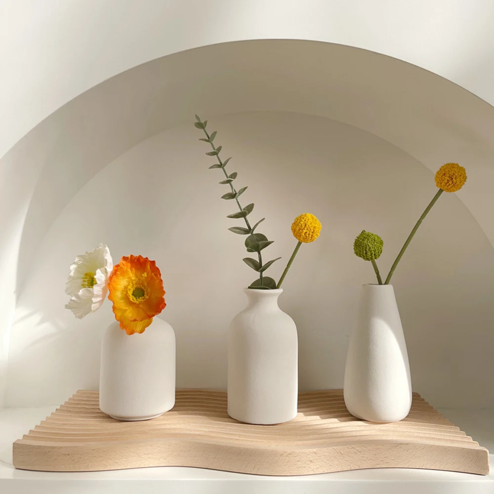 Concrete Vase Silicone Mold Simple Nordic passenger Ladder vase Flower arranger Decoration Cement aromatherapy Bottle molds