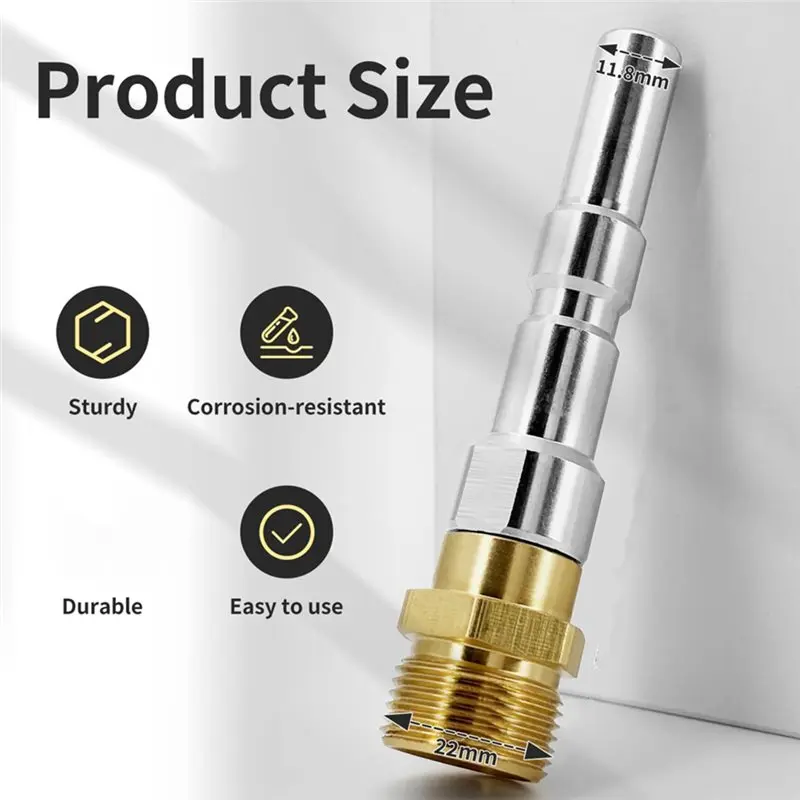 ل Kranzle/KEW/Alto/Wap محول اقتران سريع M22x1.5 AG لملحقات Nilfisk #3