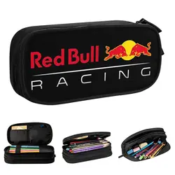 Red Double Bulls Racing Pencil Case Energy Drink Pen Bags Girls Boys Big Capacity Students School Gifts Pencilcases