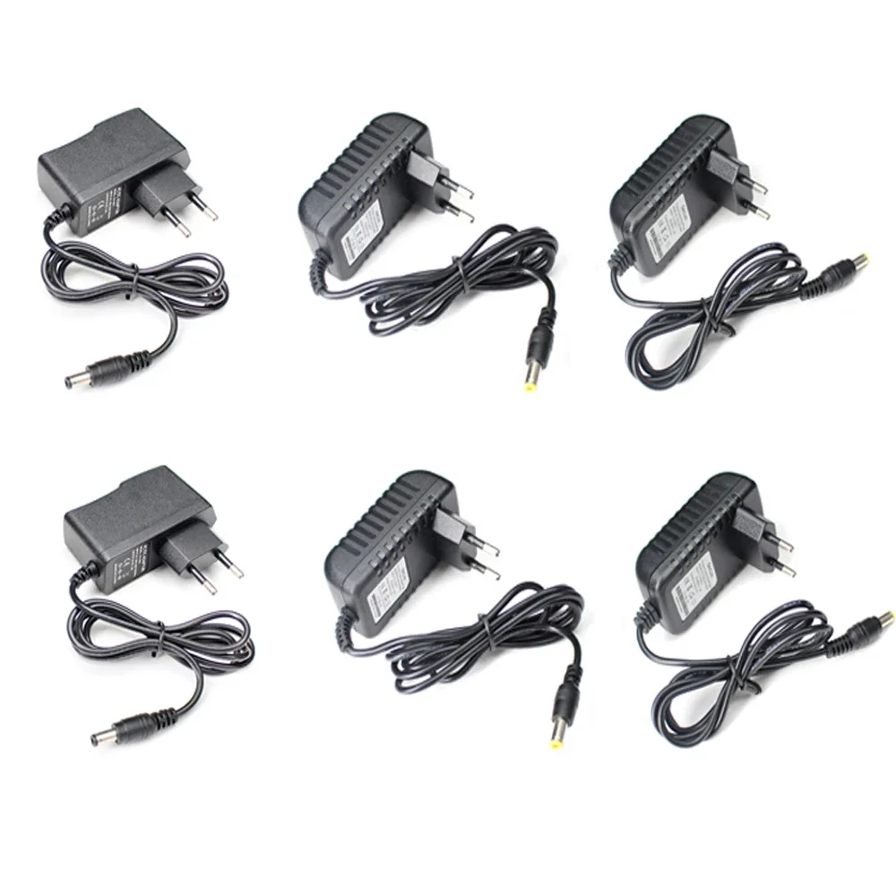 Adaptador de corriente DC 5V 6V 8V 9V 10V 12 V 1A 2A 3A adaptador de corriente 220V a 12 V 5 6 8 9 10 12 V fuente de conmutación enchufe UE EE. UU.