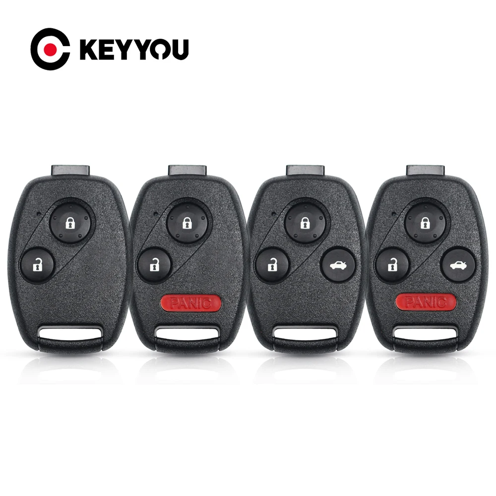 KEYYOU 1PCS New For HONDA Accord CRV Pilot Civic 2003 2007 2008 2009 2010 2011 2012 2013 Car Key Case