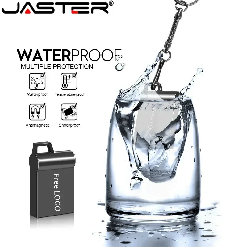 JASTER USB2.0 Flash Disk Mini Metal 4 ГБ 8 ГБ 16 ГБ 32 ГБ Пользовательский логотип Память 4 ГБ envio gratis Pen drive 8 ГБ Бесплатная брелок 16 ГБ