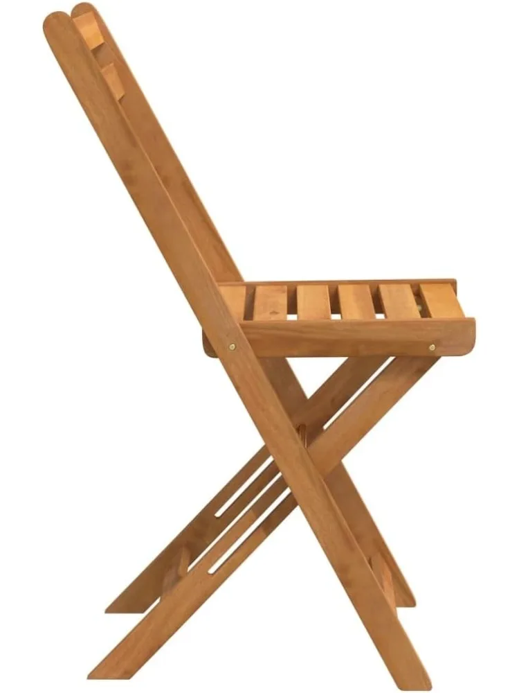 Sedie da bistrot pieghevoli 8 pezzi in legno massello di acacia mobili da esterno sala da pranzo balcone sedie da bistrot per studio sulla spiaggia terrazza cortile